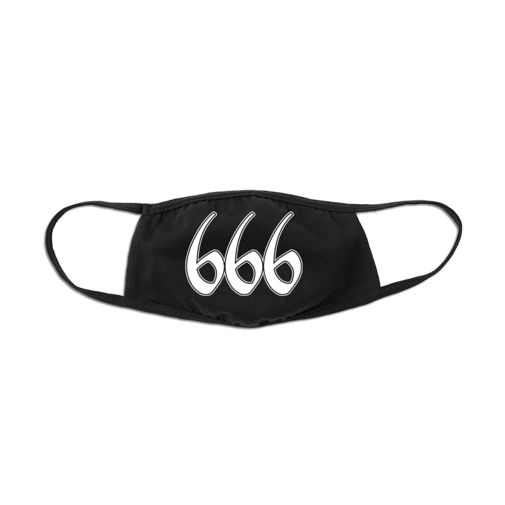 Twisted Apparel - 666 SATAN Masker - Zwart
